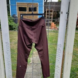 Lululemon Contour Wundertrain Leggings - Espresso - Size 10